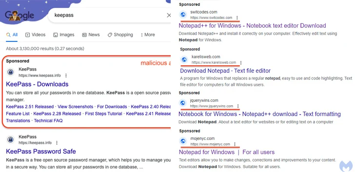Sophisticated Malvertising Campaigns Exploit Google Ads to Distribute Targeted Malware